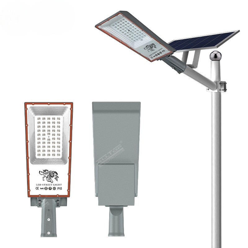 IP66 160lm/w 100 200 Watt Aluminium Alloy LED All In Two Solar Street Light
