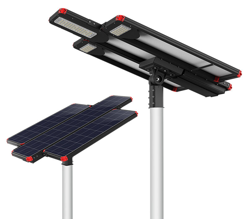 300W Outdoor IP66 160lm/w All In One LED Solar Street Light